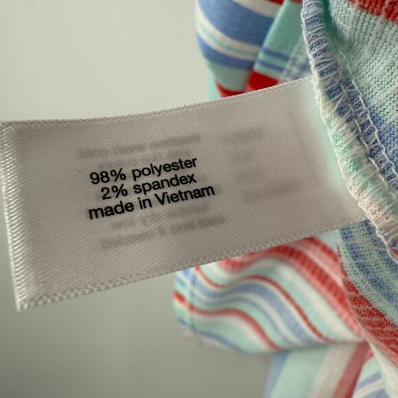 Lane Bryant Tank Top Size 22/24 NWT Halter Toe Multicolor Stripe Plus Curvy - Picture 10 of 13